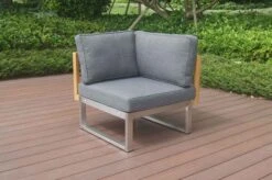 OUTFLEXX Eckelement, Natur / Grau, FSC-Teak / Edelstahl / Olefin, 74x74x64 Cm 12 OUTFLEXX Eckelement, Natur / Grau, FSC-Teak / Edelstahl / Olefin, 74x74x64 Cm -Kettler Verkäufe 21653 1.JPG