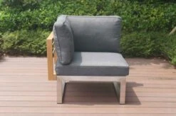 OUTFLEXX Eckelement, Natur / Grau, FSC-Teak / Edelstahl / Olefin, 74x74x64 Cm 16 OUTFLEXX Eckelement, Natur / Grau, FSC-Teak / Edelstahl / Olefin, 74x74x64 Cm -Kettler Verkäufe 21653 4.JPG