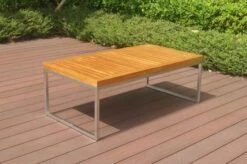OUTFLEXX Ecklounge, Natur/grau, Edelstahl/Teak, 4 Personen, Inklusive Tisch 110 X 60 Cm, Lehne Links -Kettler Verkäufe 21655 1.JPG