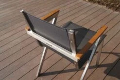 OUTFLEXX Stapelsessel, Schwarz, FSC-Teak / Edelstahl / Textilene, 60x56x85 Cm, Modernes Design 16 OUTFLEXX Stapelsessel, Schwarz, FSC-Teak / Edelstahl / Textilene, 60x56x85 Cm, Modernes Design -Kettler Verkäufe 21672 3.JPG