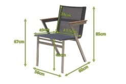 OUTFLEXX Stapelsessel, Schwarz, FSC-Teak / Edelstahl / Textilene, 60x56x85 Cm, Modernes Design 17 OUTFLEXX Stapelsessel, Schwarz, FSC-Teak / Edelstahl / Textilene, 60x56x85 Cm, Modernes Design -Kettler Verkäufe 21672 5 mass.JPG