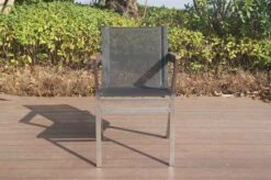 OUTFLEXX Stapelsessel, Schwarz, FSC-Teak / Edelstahl / Textilene, 60x56x85 Cm, Modernes Design 19 OUTFLEXX Stapelsessel, Schwarz, FSC-Teak / Edelstahl / Textilene, 60x56x85 Cm, Modernes Design -Kettler Verkäufe 21672 6.JPG