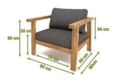 OUTFLEXX Hamim Sessel, Natur/grau, Teak/Olefin, 90 X 80 X 60 Cm, Recycled Teak -Kettler Verkäufe 21685 5.jpg