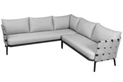 OUTFLEXX Ecklounge, Anthrazit Matt/hellgrau, Alu/Spuncrylic, 3-tlg., Tisch 76x76cm 4-5 Pers -Kettler Verkäufe 21793 4.jpg