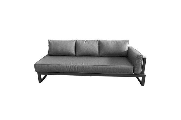 OUTFLEXX Ecklounge, Anthrazit Matt/dunkelgrau, Alu/Spuncrylic, 3-tlg., Tisch 110x62cm, 5-6 Pers 11 OUTFLEXX Ecklounge, Anthrazit Matt/dunkelgrau, Alu/Spuncrylic, 3-tlg., Tisch 110x62cm, 5-6 Pers – Bild 9