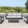 OUTFLEXX Loungemöbel Set, Dunkelgrau, Alu/Spuncrylic, 4-tlg., Tisch 123x80cm, 5 Pers 1 OUTFLEXX Loungemöbel Set, Dunkelgrau, Alu/Spuncrylic, 4-tlg., Tisch 123x80cm, 5 Pers -Kettler Verkäufe 21807 1.jpg