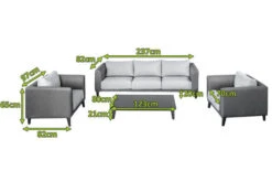 OUTFLEXX Loungemöbel Set, Dunkelgrau, Alu/Spuncrylic, 4-tlg., Tisch 123x80cm, 5 Pers -Kettler Verkäufe 21807 5.jpg