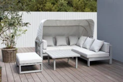 OUTFLEXX Willis Loungemöbel, Hellgrau, Alu/Polyester, 4-5 Personen, Mit Faltbarem Dach, Inkl. Loungetisch Und Hocker -Kettler Verkäufe 21821 6.jpg