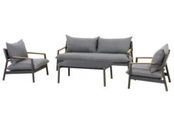 OUTFLEXX Monti Loungemöbel, Dunkelgrau, Alu/Teak/Keramikglas/Polyester, Für 4 Personen, Inkl. Loungetisch -Kettler Verkäufe 21823 3.jpg