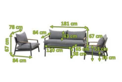 OUTFLEXX Monti Loungemöbel, Dunkelgrau, Alu/Teak/Keramikglas/Polyester, Für 4 Personen, Inkl. Loungetisch -Kettler Verkäufe 21823 mass.jpg