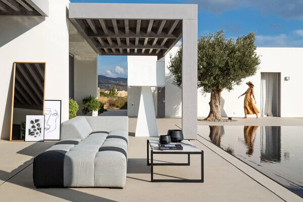 OUTFLEXX Sam Corner Loungeset, Sooty/lead Chine, Alu/Sunbrella, 5-6 Personen, Inkl. 1x Beistelltisch, 2x Loungetisch 5 OUTFLEXX Sam Corner Loungeset, Sooty/lead Chine, Alu/Sunbrella, 5-6 Personen, Inkl. 1x Beistelltisch, 2x Loungetisch – Bild 3