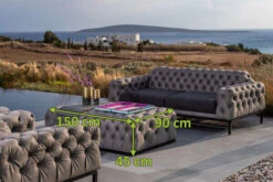 OUTFLEXX Hero Hocker, Suede Grey, Alu/Sunbrella, 150 X 90 X 45 Cm -Kettler Verkäufe 21871 5.jpg