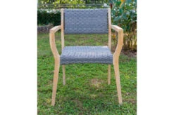 OUTFLEXX Armlehnensessel, Natur/grau, Akazie/Geflecht, 60 X 56 X 83,5 Cm, Stapelbar -Kettler Verkäufe 21918 1.jpg