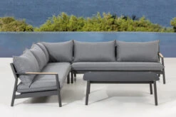 OUTFLEXX Monti Ecklounge, Dunkelgrau, Alu/FSC®-Teakholz/Polyester, 4-5 Personen, Inkl. Loungetisch Und Polster -Kettler Verkäufe 21927 4.jpg