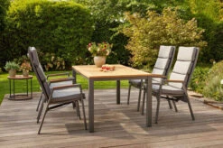 SIENA GARDEN Savona Sessel, Matt Graphit , Alu/FSC-Teak/Texfabric, 74x60x110 Cm, Verstellbare Rückenlehne, Inkl. Polster -Kettler Verkäufe 21993 10.jpg