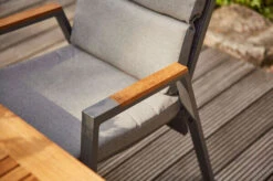 SIENA GARDEN Savona Sessel, Matt Graphit , Alu/FSC-Teak/Texfabric, 74x60x110 Cm, Verstellbare Rückenlehne, Inkl. Polster -Kettler Verkäufe 21993 4.jpg