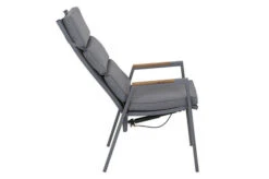 SIENA GARDEN Savona Sessel, Matt Graphit , Alu/FSC-Teak/Texfabric, 74x60x110 Cm, Verstellbare Rückenlehne, Inkl. Polster -Kettler Verkäufe 21993 6.jpg