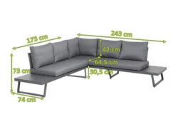 SIENA GARDEN Larina Loungemöbel, Matt Graphit, Aluminium, 2-teilig, Inkl. Sitz-und Rückenkissen, Für Bis Zu 5 Personen -Kettler Verkäufe 21994 5.jpg