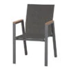 SIENA GARDEN Gomera II Stapelsessel, Matt Graphit, Alu/FSC-Teak/Texfabric, 63,5x57x87,5 Cm -Kettler Verkäufe 21996 1.jpg