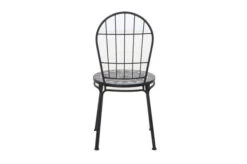 SIENA GARDEN Como Stapelstuhl, Matt Schwarz, Stahl/Keramik, 49x43x93,5 Cm, Mit Mosaikoptik -Kettler Verkäufe 22023 4.jpg