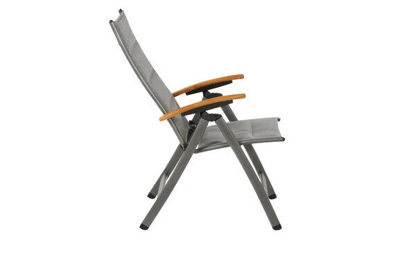 SIENA GARDEN Savina XL/Kingston Esstischgarnitur, Matt Graphit/grau/wood Look, Alu/Teak/Keramik/Texfabric, Tisch 220/340x108 Cm, 6 Multipos. 8 SIENA GARDEN Savina XL/Kingston Esstischgarnitur, Matt Graphit/grau/wood Look, Alu/Teak/Keramik/Texfabric, Tisch 220/340x108 Cm, 6 Multipos. – Bild 6