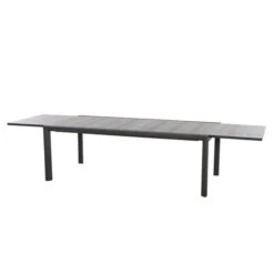 SIENA GARDEN Savona/Kingston Esstischgarnitur, Matt Graphit/grau/wood Look, Alu/Teak/Keramik/Texfabric, Tisch 220/340x108 Cm, 10 Stapelsessel -Kettler Verkäufe 22052 13.jpg