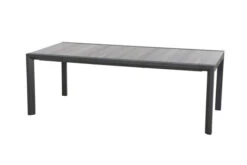 SIENA GARDEN Gomera II/Kingston Esstischgarnitur, Matt Graphit/grau/wood Look, Alu/Teak/Keramik/Texfabric, Tisch 220/340x108 Cm, 10 Stapelsessel 12 SIENA GARDEN Gomera II/Kingston Esstischgarnitur, Matt Graphit/grau/wood Look, Alu/Teak/Keramik/Texfabric, Tisch 220/340x108 Cm, 10 Stapelsessel -Kettler Verkäufe 22067 3.jpg