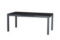 SIENA GARDEN Gomera II/Miros Esstischgarnitur, Matt Graphit/grau, Alu/Teak/Spraystone/Texfabric, Tisch 180/240x90 Cm, 6 Stapelsessel -Kettler Verkäufe 22068 3.jpg