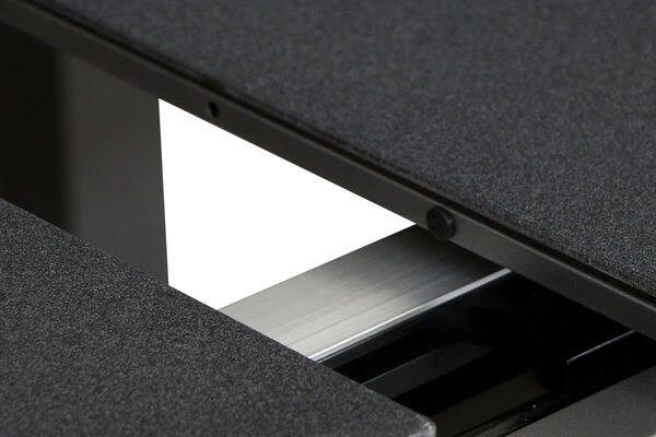 SIENA GARDEN Gomera II/Miros Esstischgarnitur, Matt Graphit/grau, Alu/Teak/Spraystone/Texfabric, Tisch 180/240x90 Cm, 8 Stapelsessel 6 SIENA GARDEN Gomera II/Miros Esstischgarnitur, Matt Graphit/grau, Alu/Teak/Spraystone/Texfabric, Tisch 180/240x90 Cm, 8 Stapelsessel – Bild 4