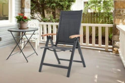 OUTFLEXX Esstischgarnitur, OUTFLEXX® Anthrazit Matt, Alu /HPL / Teak, Tisch 180/280x100cm, 8 Multipositionssessel 22 OUTFLEXX Esstischgarnitur, OUTFLEXX® Anthrazit Matt, Alu /HPL / Teak, Tisch 180/280x100cm, 8 Multipositionssessel -Kettler Verkäufe 22147 3.jpg