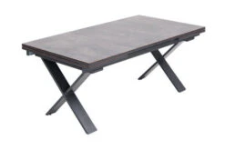 OUTFLEXX Esstischgarnitur, OUTFLEXX® Anthrazit Matt, Alu / HPL / Textil, Tisch 180/280x100cm, 6 Sessel, Stapelbar -Kettler Verkäufe 22164 7.jpg