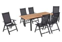 OUTFLEXX Esstischgarnitur, OUTFLEXX® Anthrazit Matt, Alu / Teak / Textil, Ausziehtisch 150/210x90cm, 6 Multipo -Kettler Verkäufe 22174 2.jpg