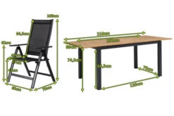 OUTFLEXX Esstischgarnitur, OUTFLEXX® Anthrazit Matt, Alu / Teak / Textil, Ausziehtisch 150/210x90cm, 6 Multipo -Kettler Verkäufe 22174 5.jpg