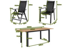 OUTFLEXX Esstischgarnitur, OUTFLEXX® Anthrazit Matt, Alu / Teak / Textil, Ausziehtisch 150/210x90cm, 6 Stapelsessel, 2 Multipo -Kettler Verkäufe 22181 5.jpg