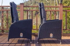 OUTFLEXX 2er Set Dining Sessel, Schwarz, Polyrattan, Je 55 X 65 X 112 Cm, Rücken Stufenlos Verstellbar -Kettler Verkäufe 22284 3.jpg