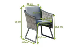 OUTFLEXX Oranger Blossom Sessel, Anthrazit, Aluminium/ XL Geflecht, 60x62x75 Cm , Inkl. Polster -Kettler Verkäufe 22300 3.jpg