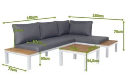 OUTFLEXX Ecklounge, Weiß/anthrazit, Aluminium/Polyester, FSC-Akazie, 4 Personen, Inkl. Polster -Kettler Verkäufe 22365 weiss 05.jpg