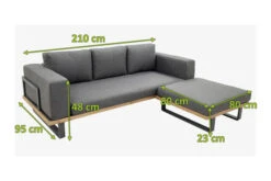 OUTFLEXX Loungeset, Aluminium Mit Sunproof Olefin, FSC Akazie, Gepolstert In Grau, Für 3-4 Personen -Kettler Verkäufe 22368 5.jpg