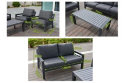 OUTFLEXX Loungemöbel, Anthrazit, Alu/Olefin, 4 Personen, Loungetisch 120x60 Cm -Kettler Verkäufe 22430 4.jpg