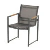 HARTMAN Fontaine Diningsessel, Anthrazit/schwarz, Alu/Teak, 63x59x86cm, FSC-Teak Armlehnen -Kettler Verkäufe 22437 6.jpg