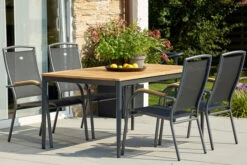 HARTMAN Silencio Esstisch, Xerix/natur, Aluminium/Teak, 220x100cm, FSC Teak -Kettler Verkäufe 22442 3.jpg