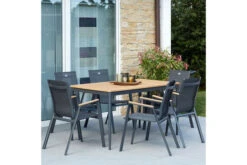 HARTMAN Silencio Esstisch, Xerix/natur, Aluminium/Teak, 220x100cm, FSC Teak -Kettler Verkäufe 22442 4.jpg