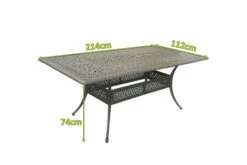 HARTMAN Amalfi Esstisch, Bronze/anthrazit, Alu-Guss, 214x112cm, Rechteckig -Kettler Verkäufe 22448 3.jpg