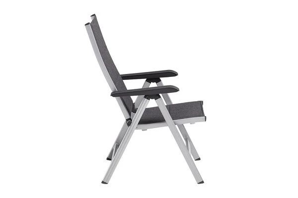 KETTLER BasicPlus Padded Multipositionssessel, Silber/anthrazit, Alu/Textilene, 0301201-9000, Verstellbare Rückenlehne 4 KETTLER BasicPlus Padded Multipositionssessel, Silber/anthrazit, Alu/Textilene, 0301201-9000, Verstellbare Rückenlehne – Bild 2