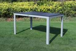 VILLANA Esstischgarnitur, Silber/schwarz, Alu/Holzimitat/Textil, Tisch 150x90cm, 4 Multipositionssessel -Kettler Verkäufe 22559 04.jpg