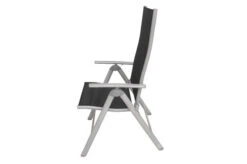 VILLANA Esstischgarnitur, Silber/schwarz, Alu/Holzimitat/Textil, Tisch 150x90cm, 4 Multipositionssessel -Kettler Verkäufe 22559 17.jpg