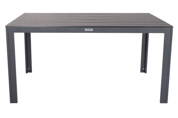 VILLANA Esstischgarnitur, Anthrazit/grau, Alu/Holzimitat/Textil, Tisch 150x90cm, 4 Multipositionssessel 12 VILLANA Esstischgarnitur, Anthrazit/grau, Alu/Holzimitat/Textil, Tisch 150x90cm, 4 Multipositionssessel – Bild 10