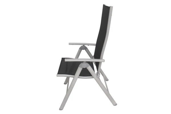 VILLANA Esstischgarnitur, Anthrazit/grau, Alu/Holzimitat/Textil, Tisch 150x90cm, 4 Multipositionssessel 19 VILLANA Esstischgarnitur, Anthrazit/grau, Alu/Holzimitat/Textil, Tisch 150x90cm, 4 Multipositionssessel – Bild 17