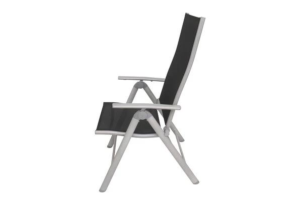 VILLANA Esstischgarnitur, Anthrazit/grau, Alu/Holzimitat/Textil, Tisch 150x90cm, 4 Multipositionssessel 20 VILLANA Esstischgarnitur, Anthrazit/grau, Alu/Holzimitat/Textil, Tisch 150x90cm, 4 Multipositionssessel – Bild 18