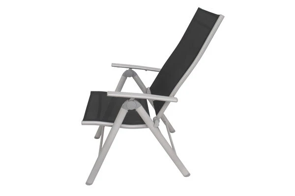 VILLANA Esstischgarnitur, Anthrazit/grau, Alu/Holzimitat/Textil, Tisch 150x90cm, 4 Multipositionssessel 22 VILLANA Esstischgarnitur, Anthrazit/grau, Alu/Holzimitat/Textil, Tisch 150x90cm, 4 Multipositionssessel – Bild 20